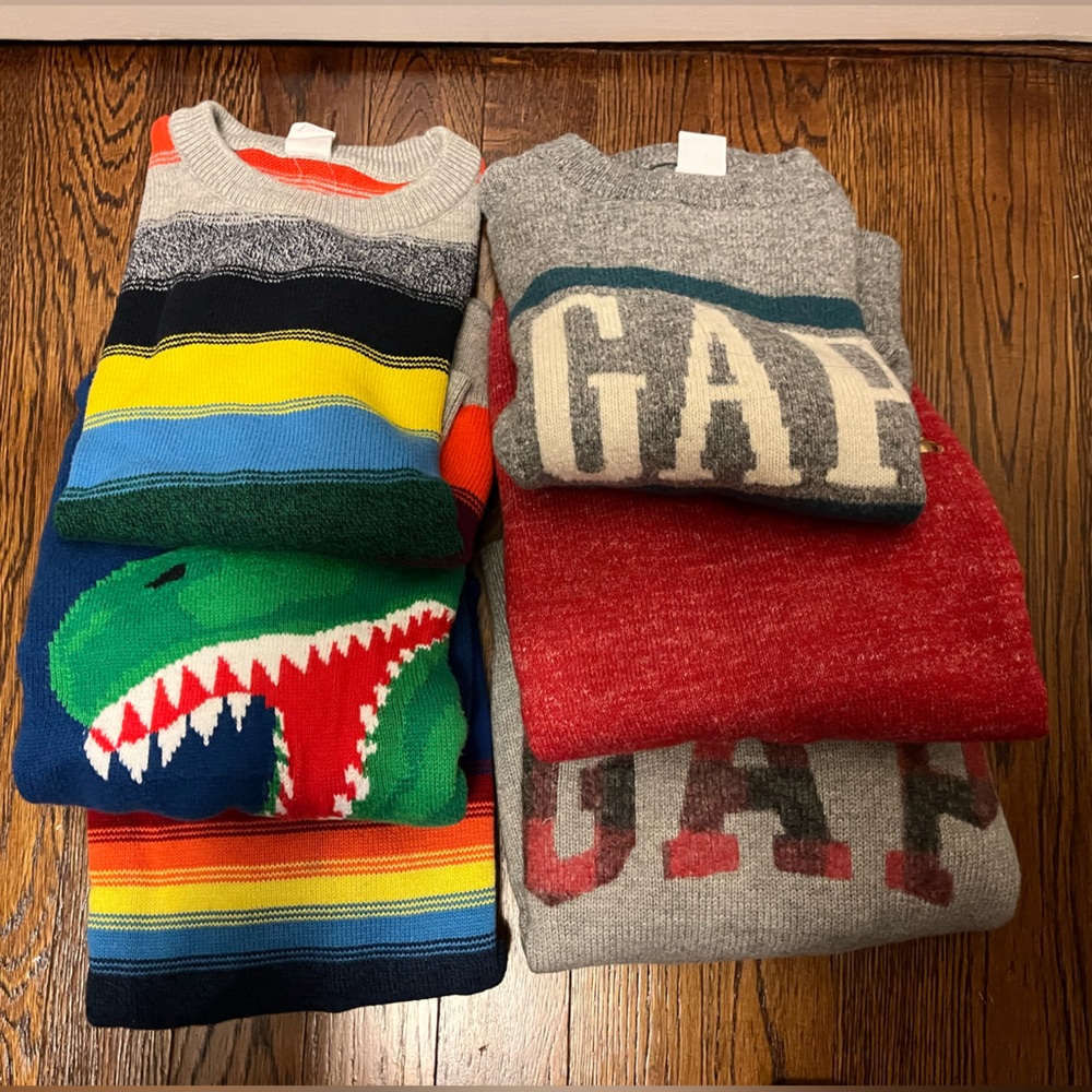 (6) Gap Toddler Size 4 Sweaters